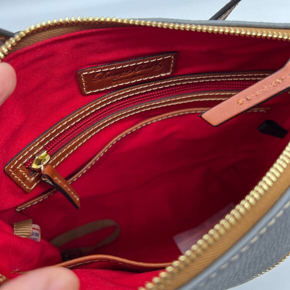 Dooney & Bourke Pebble Leather Crossbody Bags Slate Gray Color - Picture 12 of 16